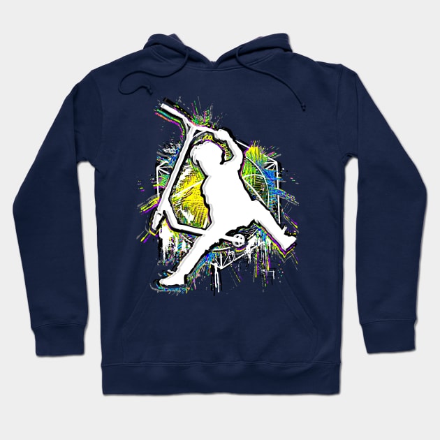 Colorful Scooter - Stuntscooter - Kick Stunt Scooter V2 Hoodie by BabyYodaSticker